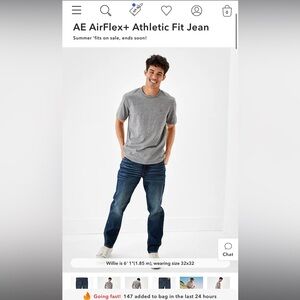 American Eagle Men’s Athletic Fit Jeans - 33x30